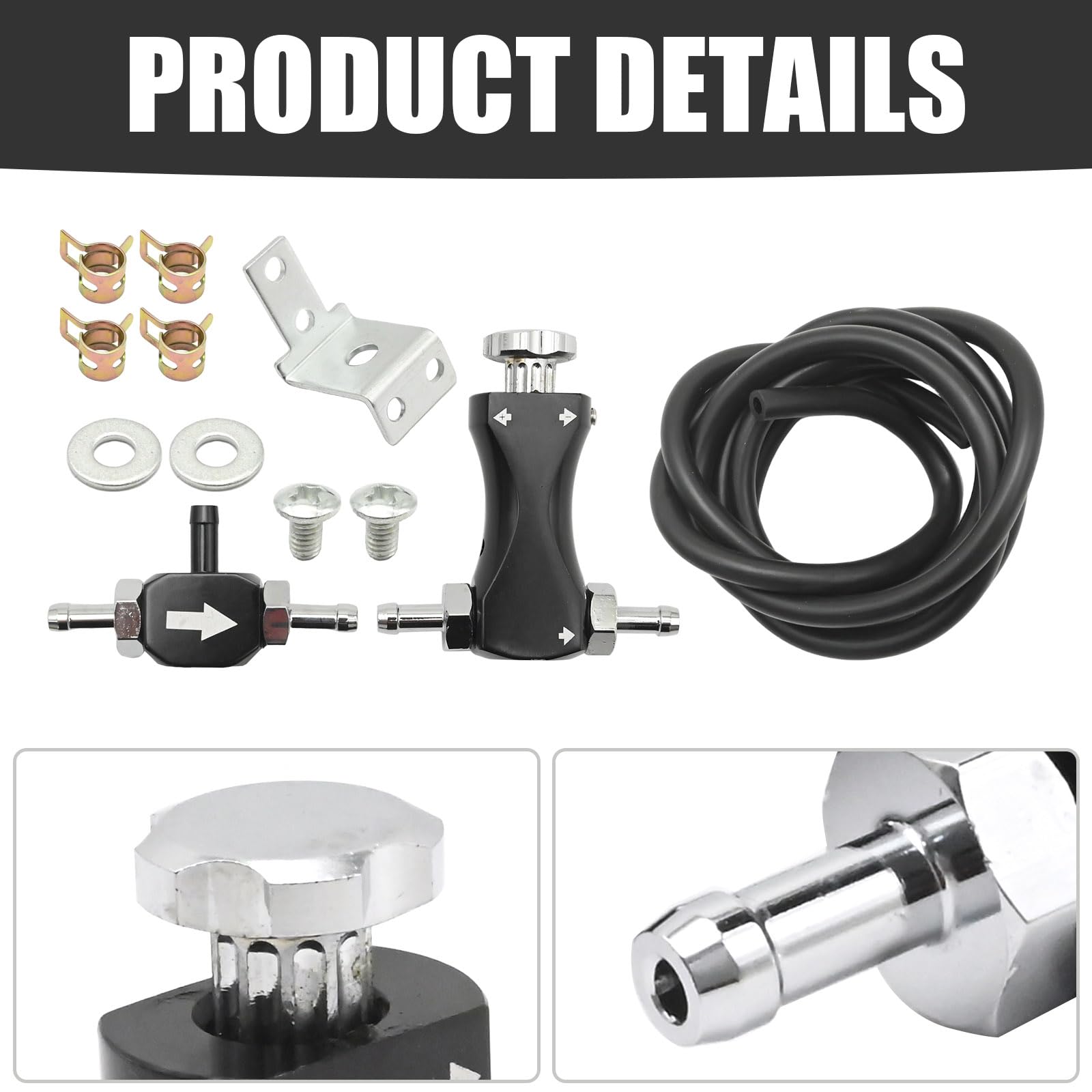 Hoypeyfiy Contrôleur de boost, kit de contrôle manuel Turbo Boost, valve de purge bilatérale réglable pour turbo turbo diesel essence