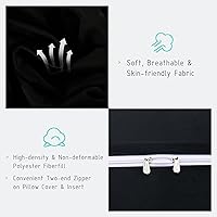 Vista 7 de Almohada de Cuña para Cabecero de Dormitorio, Almohada de Lectura para Dormitorio con Soporte para la Espalda para Sentarse en la Cama, Cojín Lumbar
