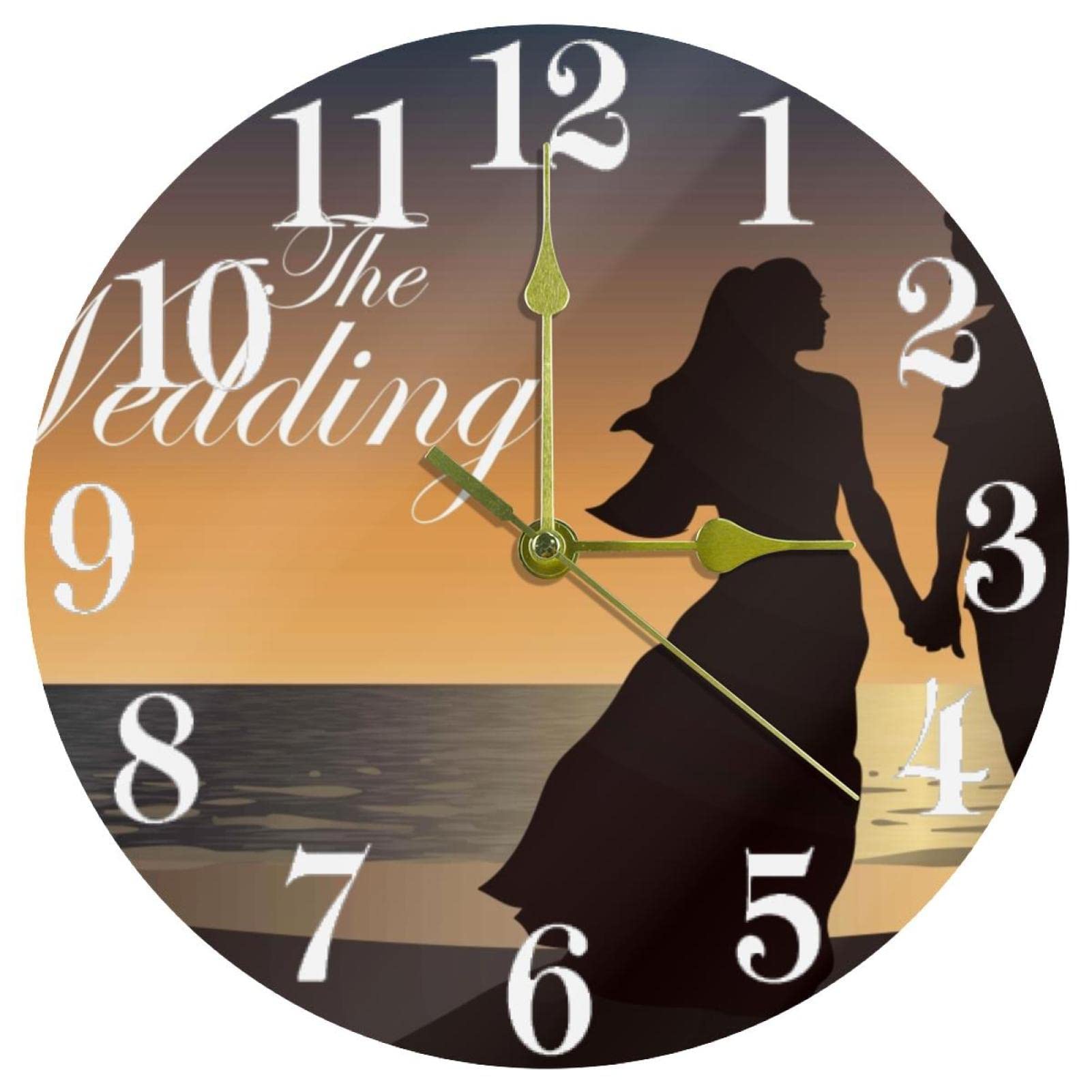 Horloge murale plage au design épuré pour décorer une maison de vacances ou un salon