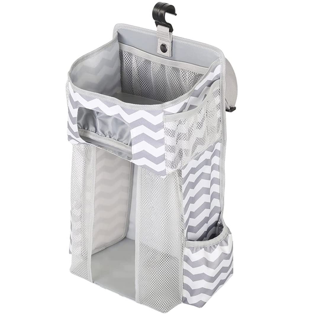 Gcroet Universal Cot Changer - Baby Changing Table with Diaper Hanging Organizer and Large Capacity