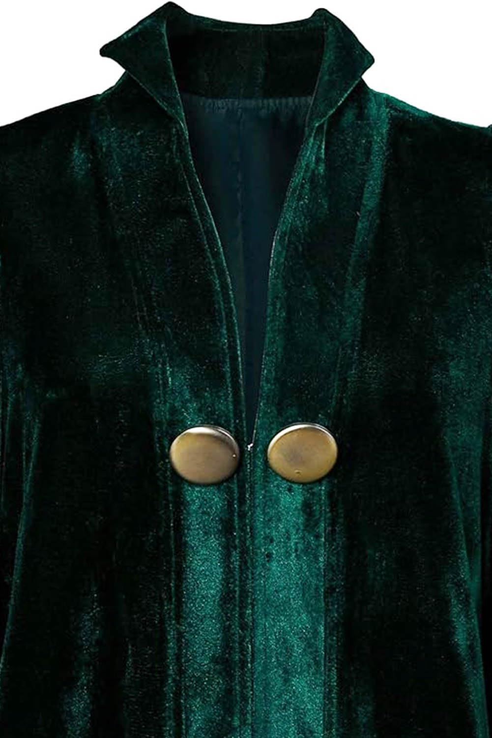 Womens Professor Costume and Hat Witch Cosplay Green Robe Cloak Halloween Wizard Outfit