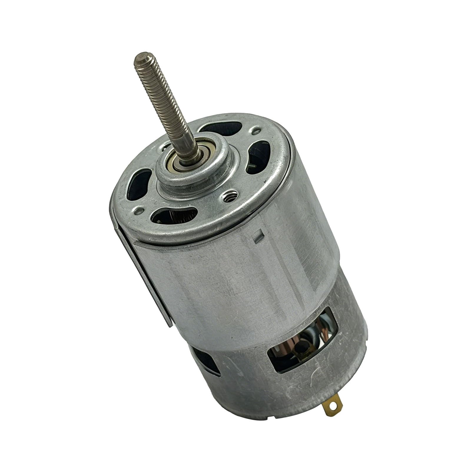 Copper Coil Grass Trimmer Motor 21V 755 Type, Replacement Part with Metal Housing for Yard Tool Repair, Matching and Maintenance Prep