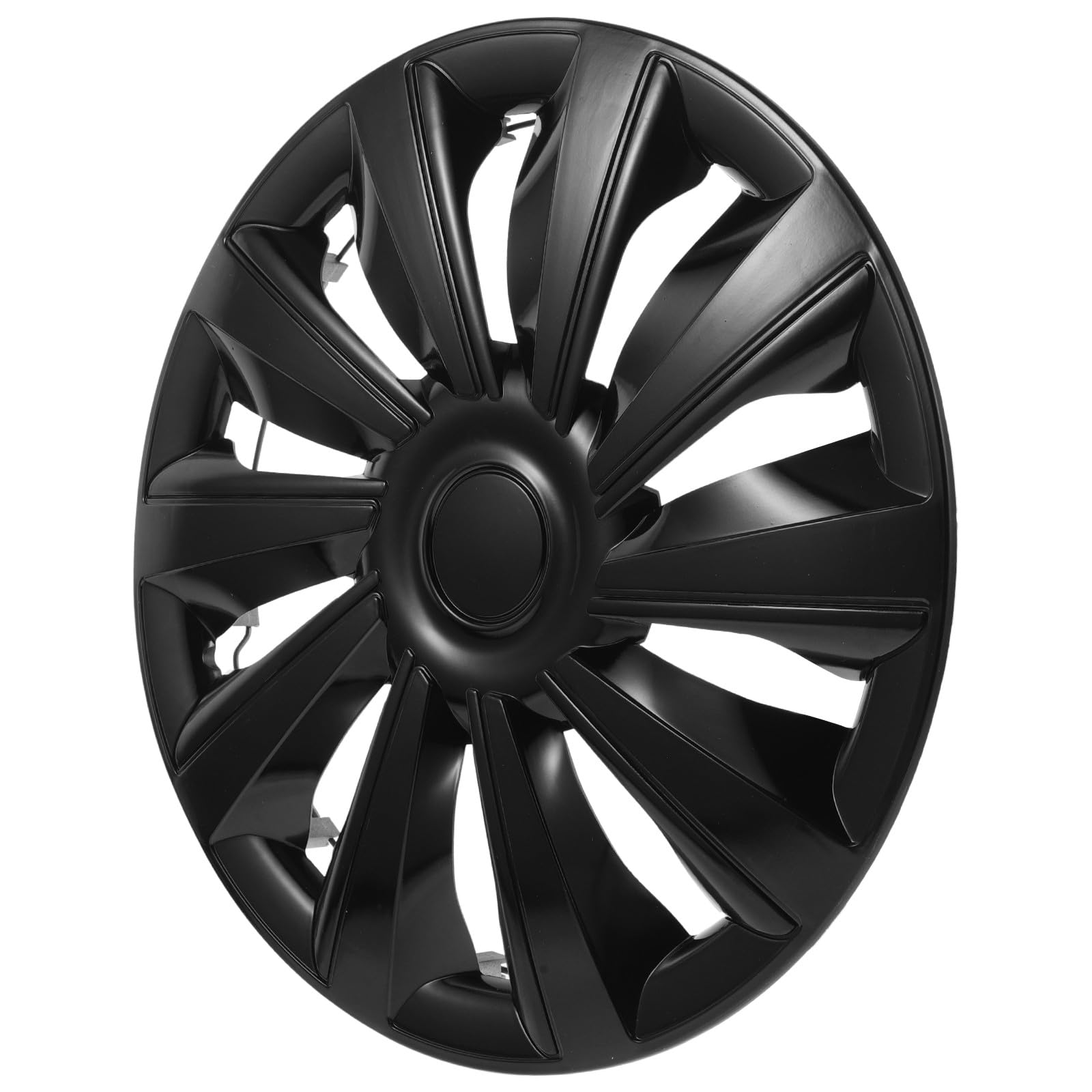 Tapacubos 14 Pulgadas Negros para SUV y Maletero, Cubierta Decorativa de Rueda Versátil de Material PP Que Añade Estilo y Protección