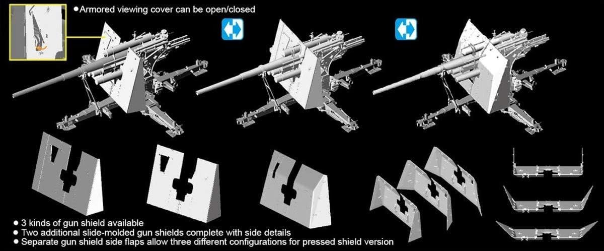 Amazon | ドラゴン 1/35 第二次世界大戦 ドイツ軍 88mm高射砲 Flak36  