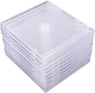KICHOUSE 9 Peças De Joias De Viagem Estojos De CD Transparente Suporte De Plástico Estojo De Joias De Viagem Suportes De Acrílico Transparente Estojos De CD Estojos De Dvd Caixas De