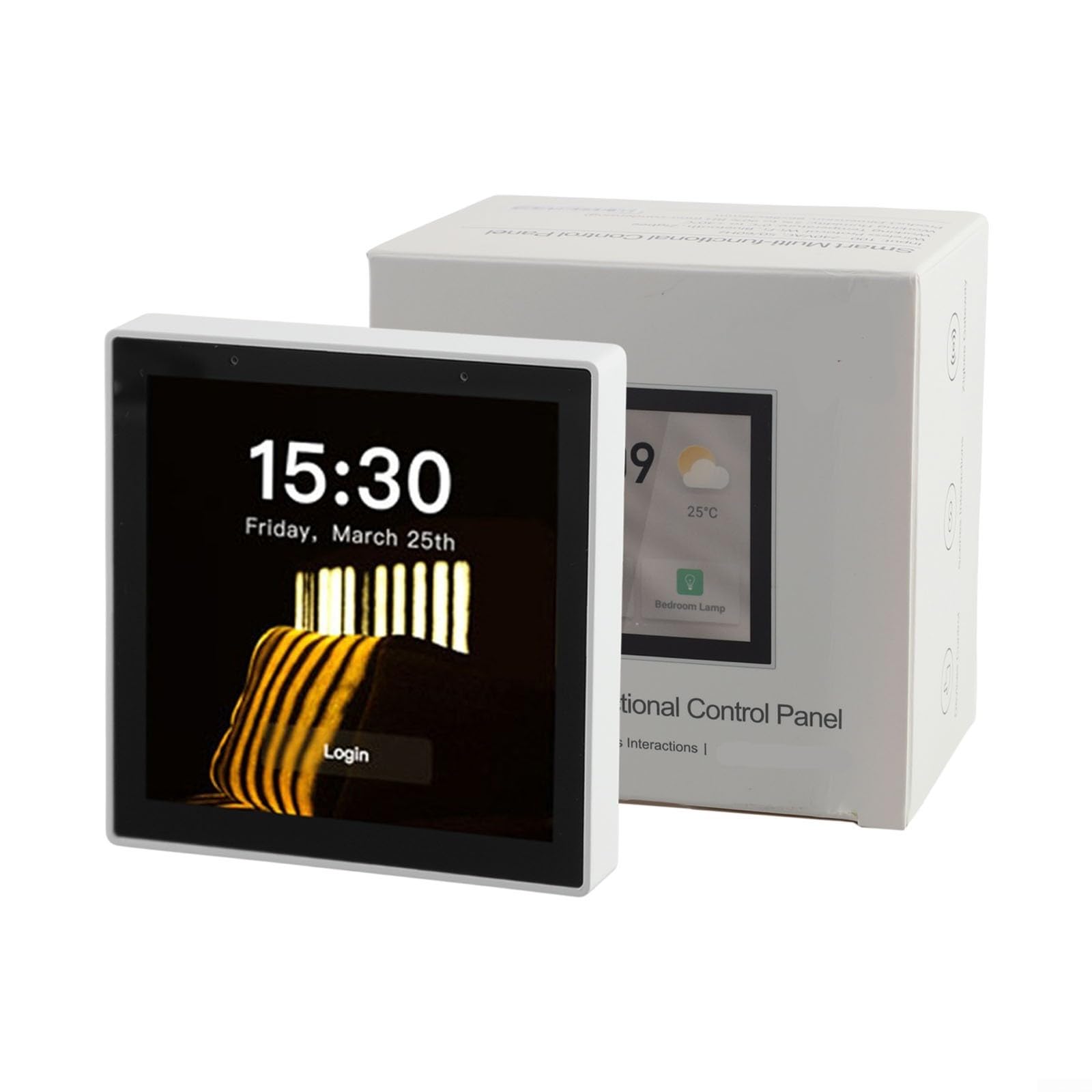 per Sonoff NSPanel Pro Smart Home Pannello di controllo con per zigbee per gateway, hub touch screen Wi-Fi per gestione dei dispositivi, scene e sorveglianza della fotocamera, nero (bianco)