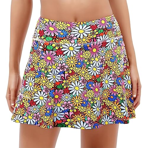 Falda Colegiala Mujer, Falda Tenis 2 En 1 Falda Pantalon Elegante Midi Falda Corta Talla Grande Skirts Vestir Verano Minifalda Gym Falda Padel Elástico Entrenamiento