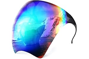 FEISEDY Full Coverage Visor Protective Anti-Fog Face Shield Glasses B2781