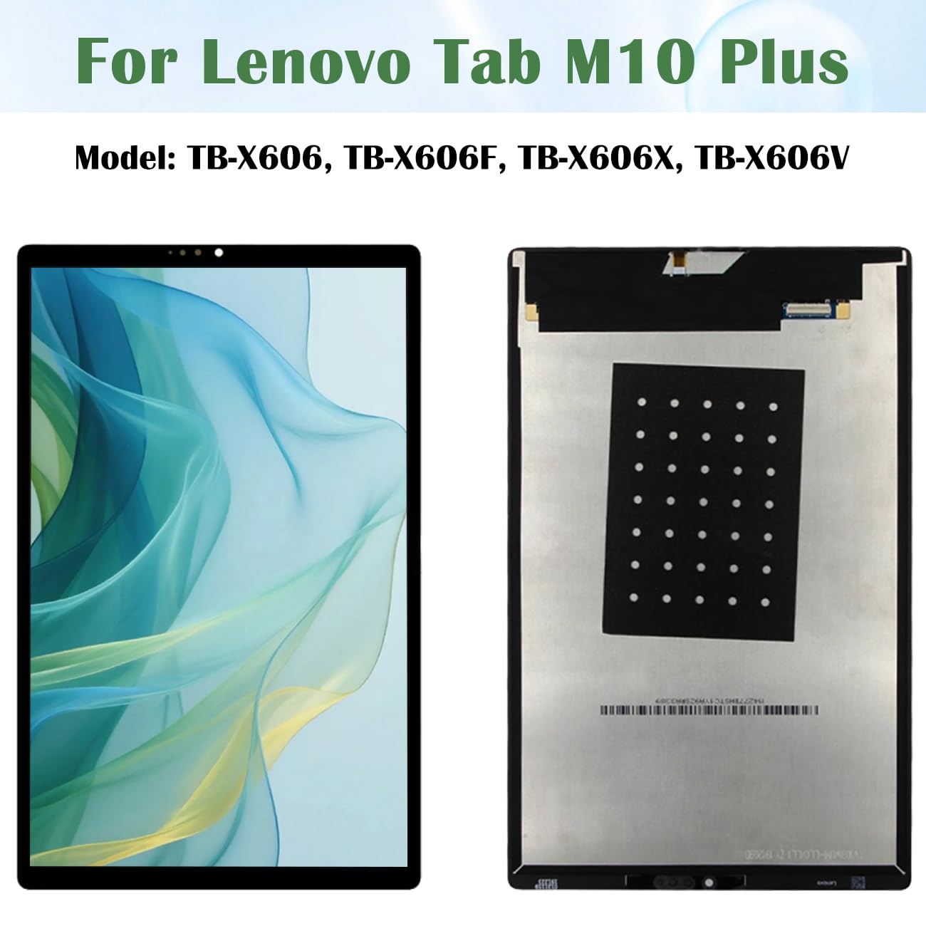 Pantalla de repuesto para Lenovo Tab M10 Plus de 10,3 pulgadas TB-X606 TB-X606F TB-X606X TB-X606V TB-X606V con kit