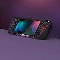 Vista 2 de PlayVital Juego completo de calcomanías protectoras para Steam Deck LCD, pegatinas personalizadas Cubierta de vinilo para Steam Deck OLED - Evil