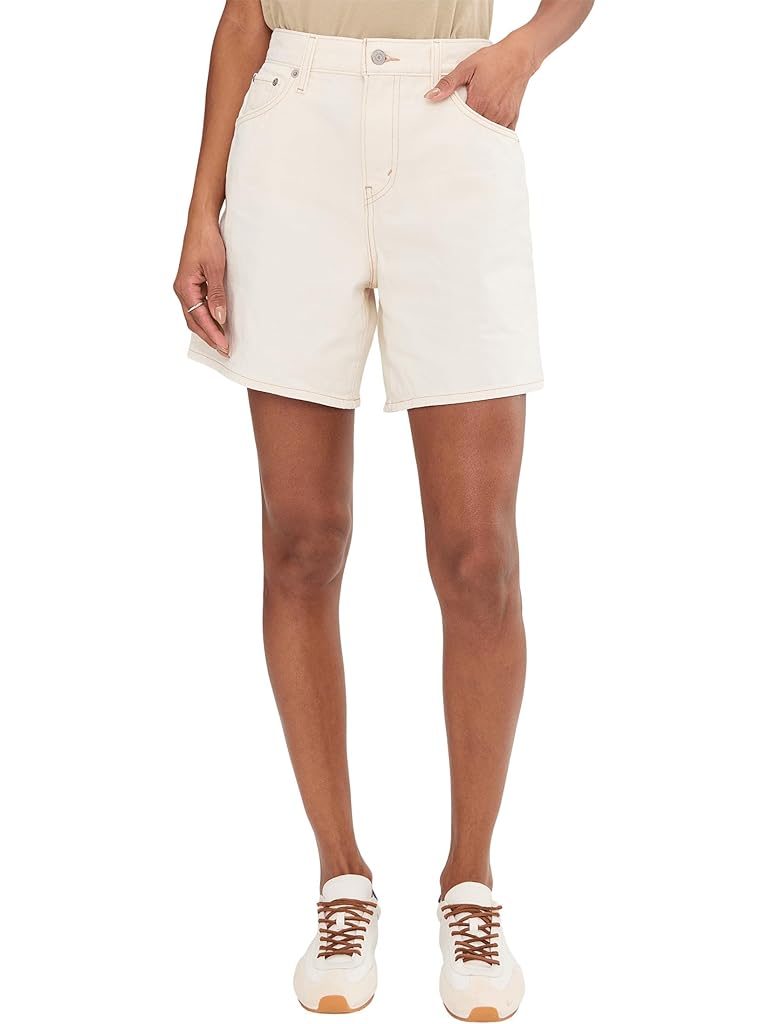 White Levi's® High Baggy Short