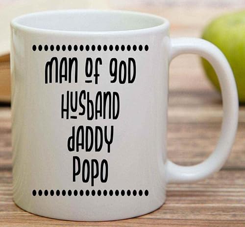 Miniatura 7 de Inspirational Gift Unique Man Of God Gift, for Grandfather's Birthday - Husband Daddy Popo Family Christians Believers Prayers, Multicolor 11 Oz