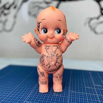 Amazon.co.jp: レア 刺青 キューピー人形 25cm タトゥー 16tattoo