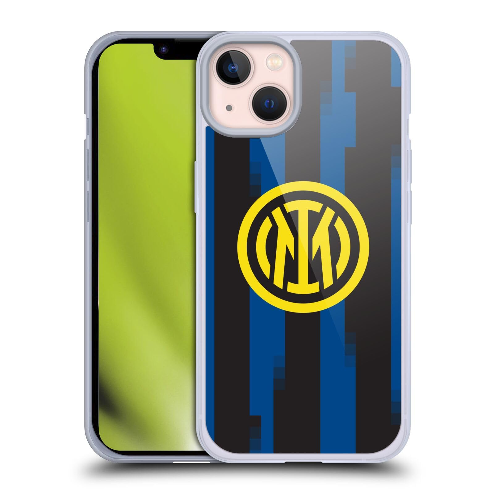Head Case Designs Officially Licensed Inter Milan Home 2023/24 Crest Kit Gel Case [Military Grade Protection] Compatible With Apple iPhone 13