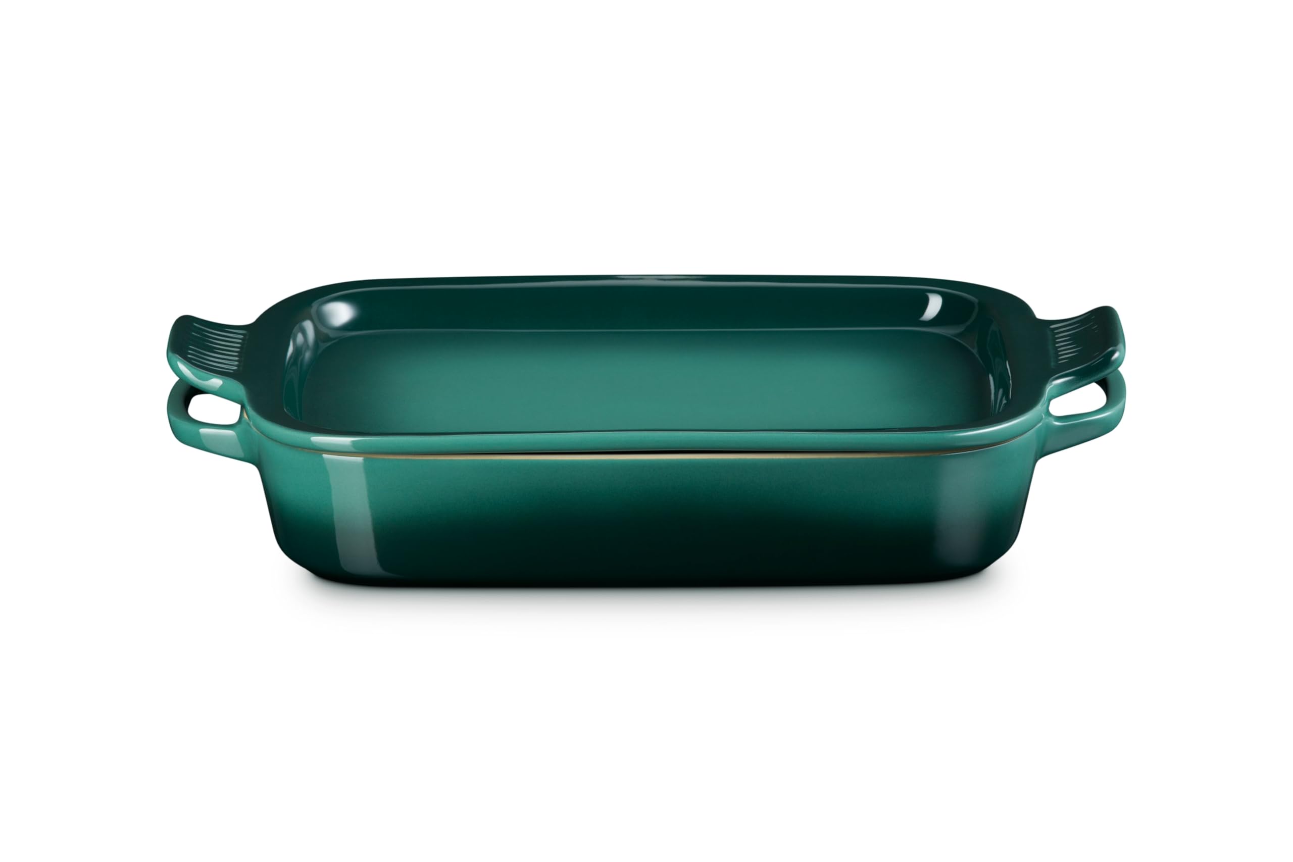 Le Creuset Rechteckige Auflaufform aus Steinzeug mit Tellerdeckel, 3 l, Artichaut