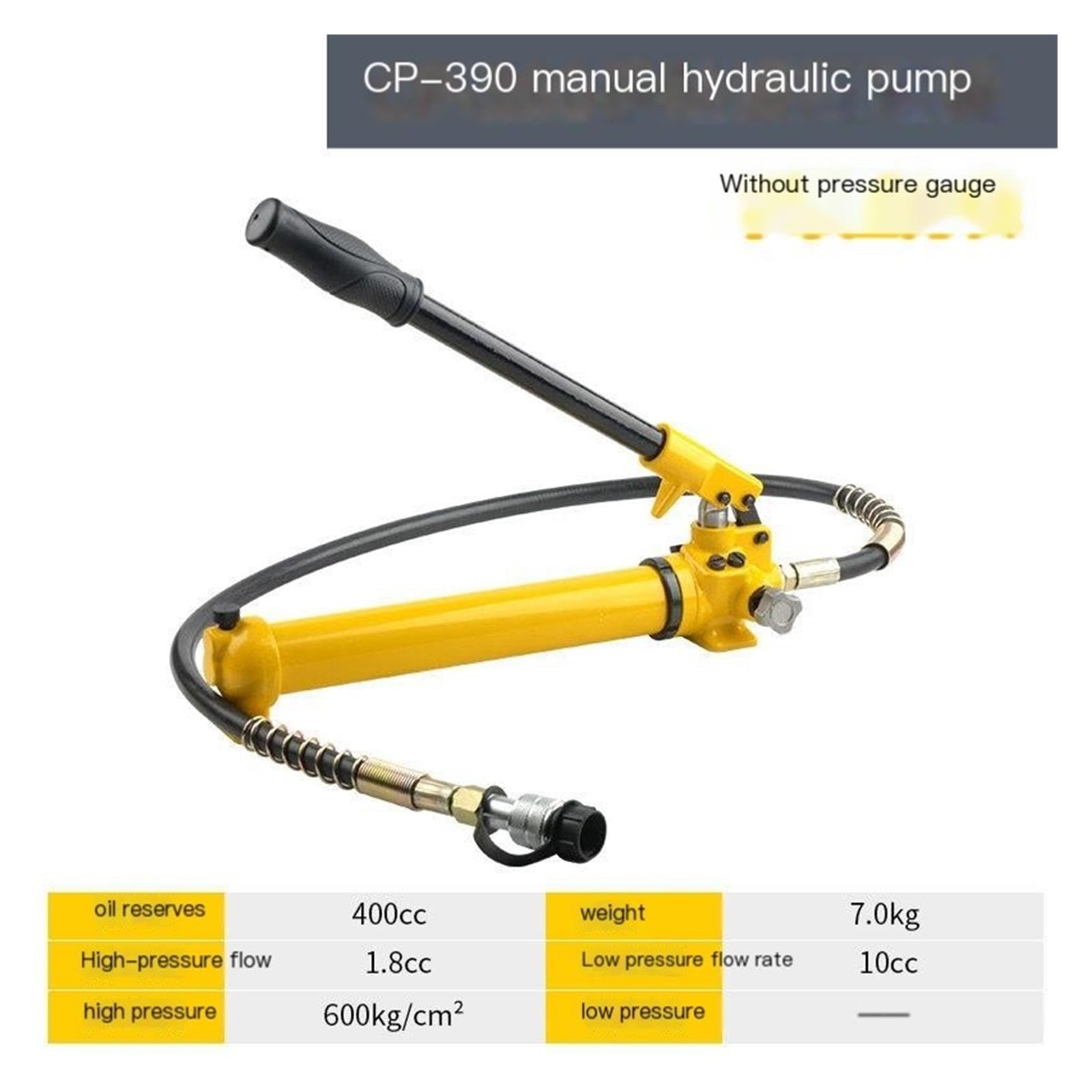 Hydraulische Hochdruck-Handpumpe, manuelle Hydraulikpumpe CP-390