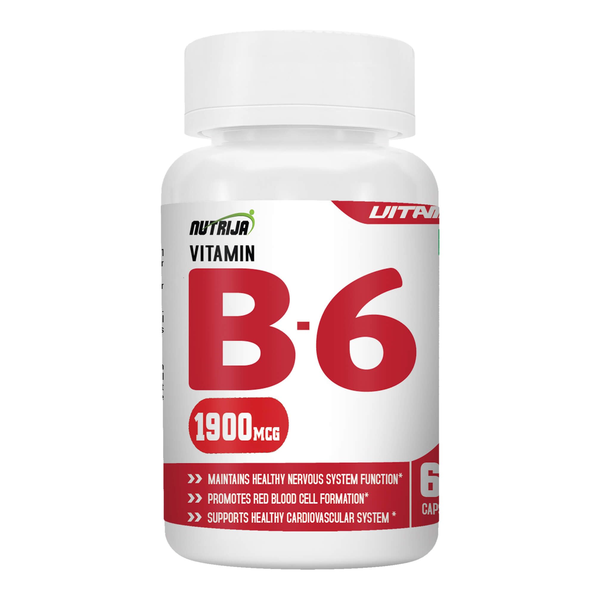 Nutrija Vitamin B6 (60 Capsules)-image-7