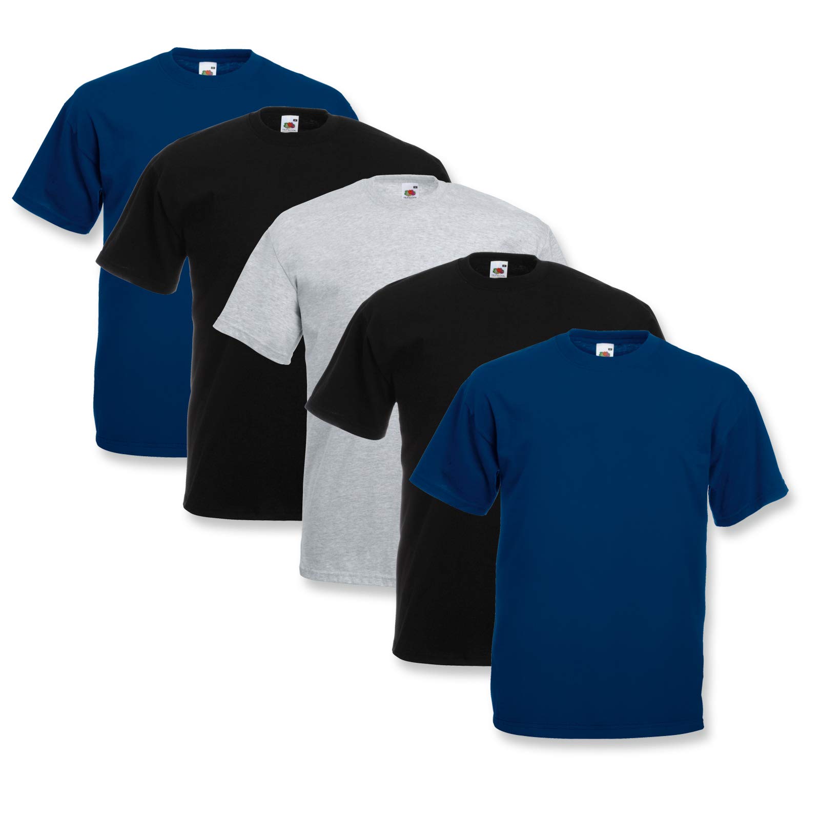 Fruit of the Loom Original T 5-Pack Logo Men's T-Shirt - - XXX-Large