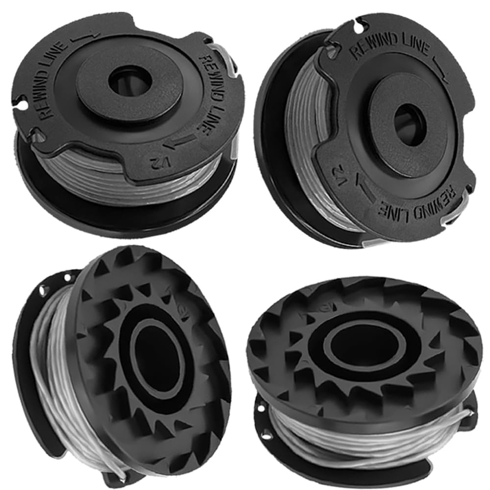 Grass Trimmer Line, 4Pcs Nylon Spool Replacement for Bosch Art 23 SL, Art 26 SL, EasyGrassCut 18/23/26/18-230/18-260 | Auto-Feed Cord Wire
