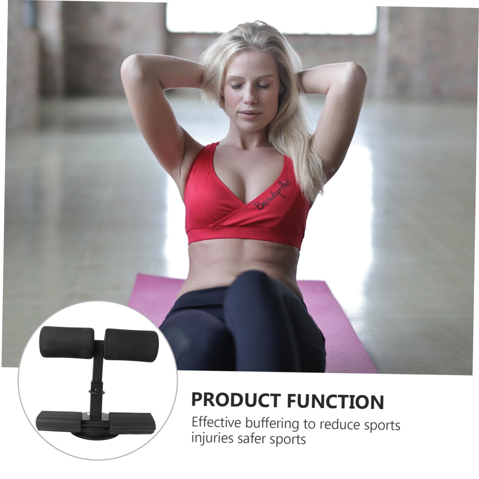 BESPORTBLE Core Workout Equipment Adjustable Sit-up Assist Training Tool Fitness Equipment Random Color