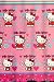 Hello Kitty Fluttering Hearts Fabric Shower Curtain