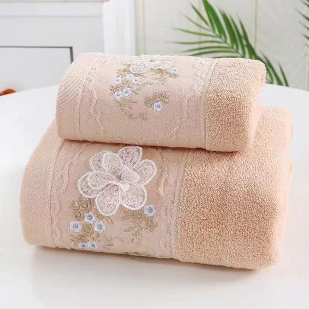 Bath Towel Set Absorbent Bath Towels for Adults Large 70 140 Towel Quick-Drying Face Towel 2pc Color C
