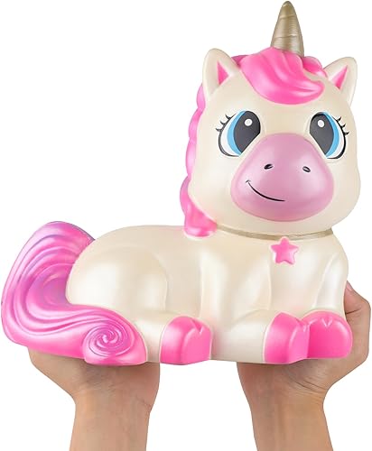 Anboor Squishies - Juguete de unicornio de levantamiento lento para niños, 9.45 pulgadas, suave, esponjoso, jumbo, perfumado, alivio del estrés,