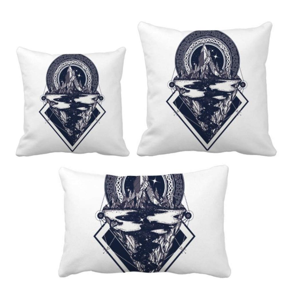 Parure de coussin ciel étoilé et iceberg pour l'ambiance cosy du salon