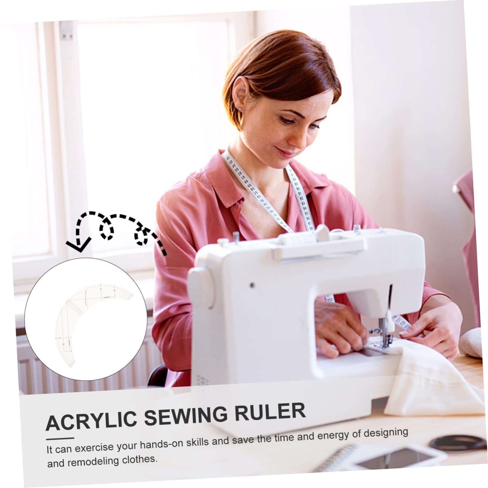STOBOK 4piezas Regla De Patchwork Multifuncional Regla De Corte Portátil Para Costura Herramienta De Manualidades Ligera y Duradera Para Talleres y Uso Casa