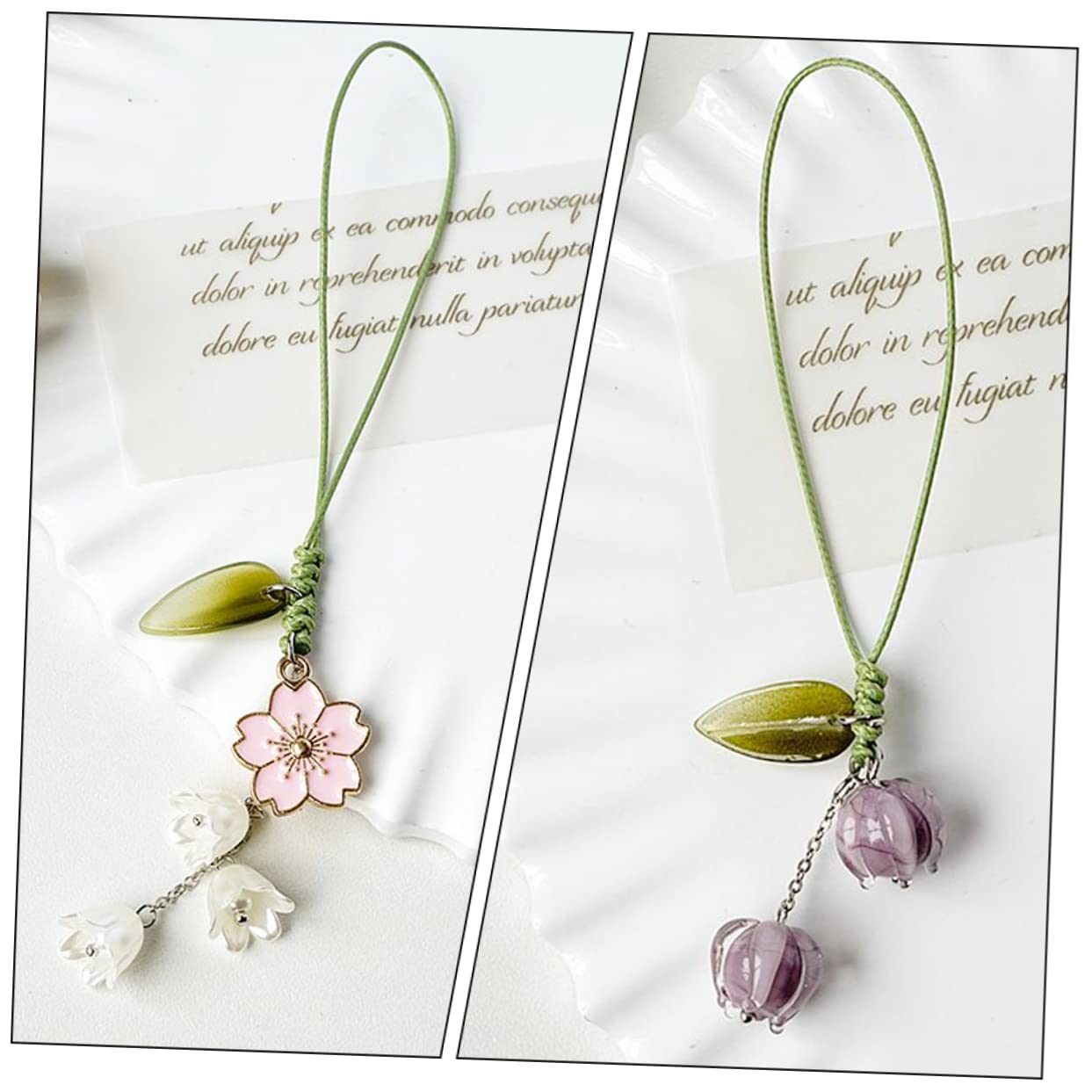 Angoily Braccialetto Pendente Cinturino Delicato Custodia Catena Borsa Fascino Borsa Portachiavi Portachiavi Pendente - Cinturino Pendenti A Tulipano In Metallo