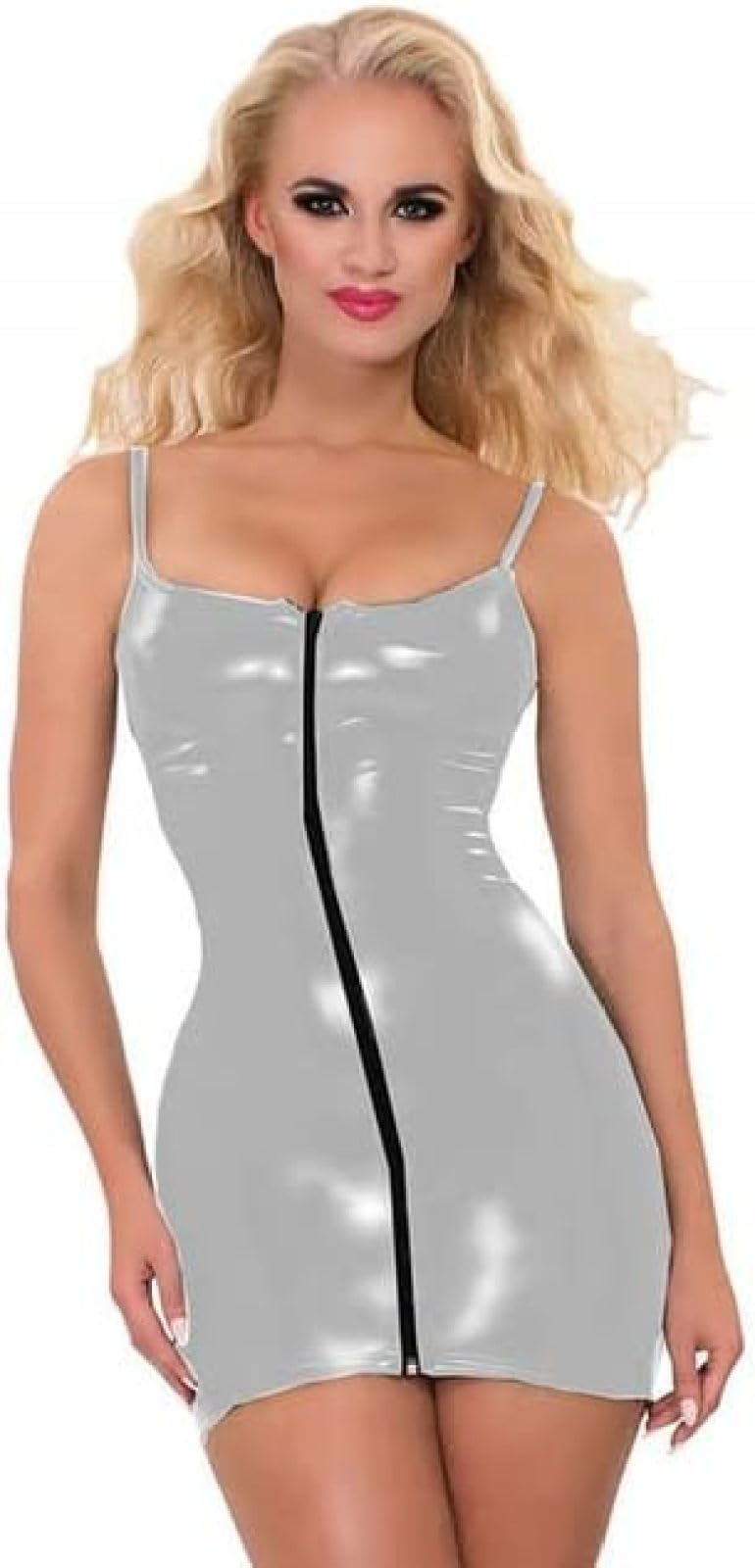 dress tight porn Amazon.com: Women Pu Metallic Latex Leather Clubwear Tank Vest Mini Bodycon Cami Dress Porn Rubber Zipper Tight Dress,Light Gold,M : Clothing, Shoes & Jewelry