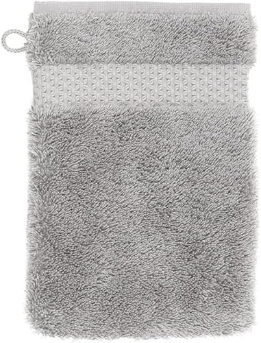 Miniatura 2 de Yves Delorme Etoile Platine - Manopla de baño | 100% algodón orgánico | Toalla de lujo de Turquía Azul,Pierre,Fiordo,Platino,Nácar,Blanco