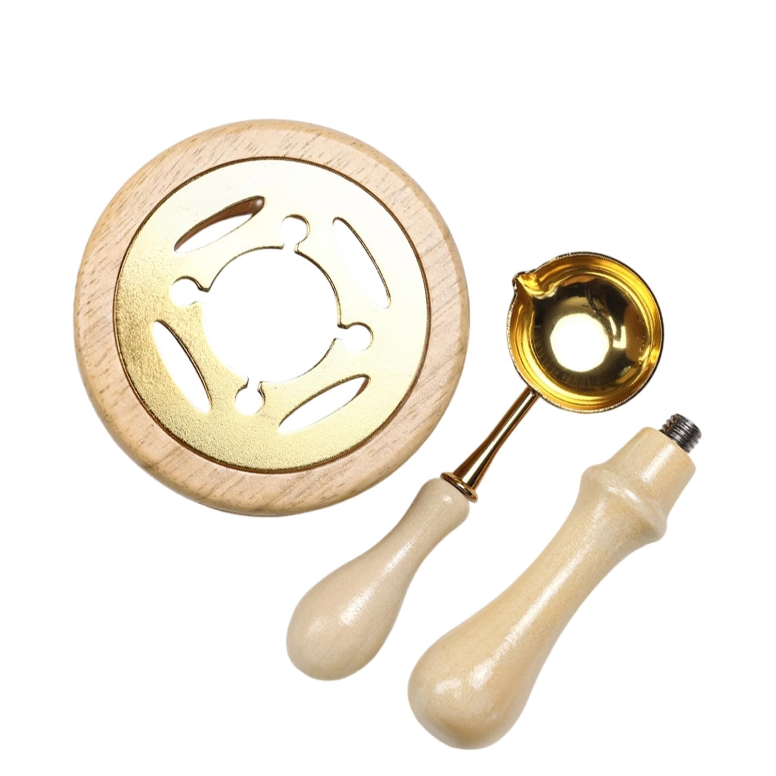 Kalttoy Log Color Sealing Melting Set With Furnaces Spoon And Handle For Envelopes Card Gift Wrapping Melting Set
