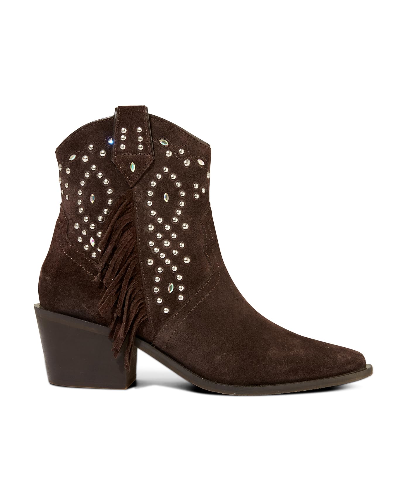 Joe Browns Women's Embellished Brown Suede Boots | Size: 5