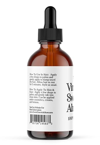 Miniatura 3 de Aceite orgánico de almendras dulces sin refinar  Importado de Italia  100% puro  prensado en frío  Sin hexano  Ideal para cabello, piel y uñas