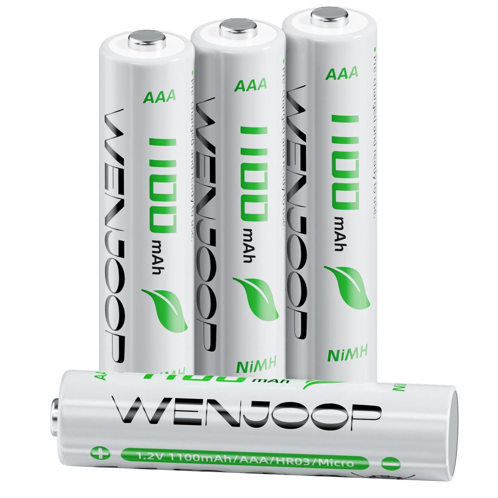 単4電池 充電式 4本 充電池 ニッケル水素 1100mAh 低自己放電 繰り返し使える リモコン 電池単4