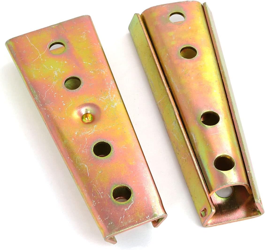 heyous Sectional Sofa Metal Connector, 2 Sets, Color Zinc, 120x47mm, Heavy Duty, Furniture Reinforcement Parts