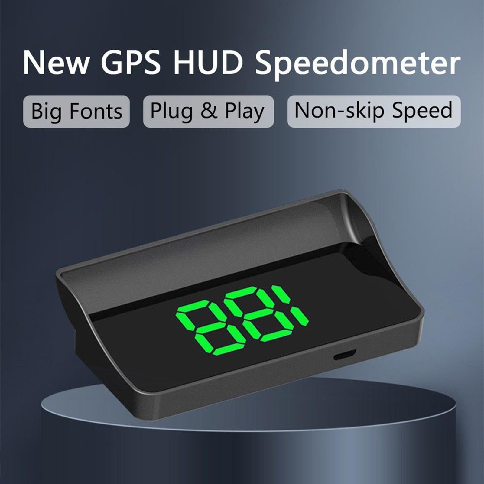 Display Heads Up Per Auto – HUD Parabrezza Automatico | Monitor Velocità Parabrezza | Tachimetro Digitale | Set Proiettore Da 3,64x2,05 Pollici Con Temperato Per Camion Autobus Camper SUV