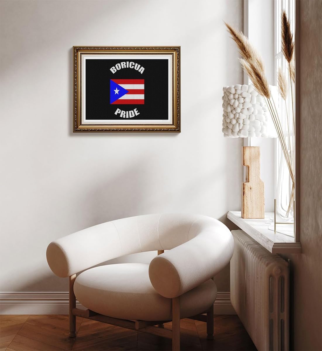 YEEIFFD Christmas Vintage Boricua Pride Puerto Rican PR Flag Diamond Art Painting Kits for Adults Full Drill 5D DIY Art Craft for Home Wall Decor Gift for New Year, Valentine's Day 12x16 in