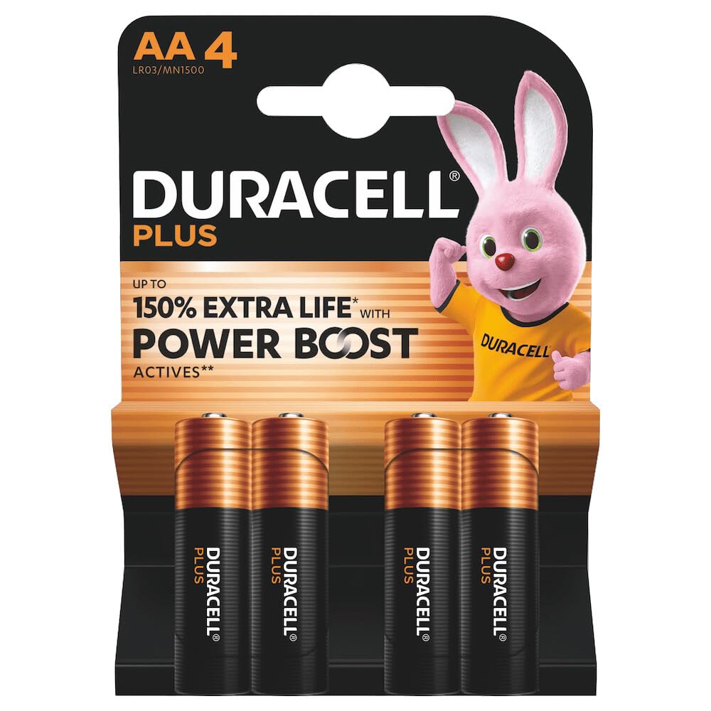 Pack de 4 Pilas AA Duracell Plus Power Boost DPBLR6B4/ 1.5V/ Alcalinas