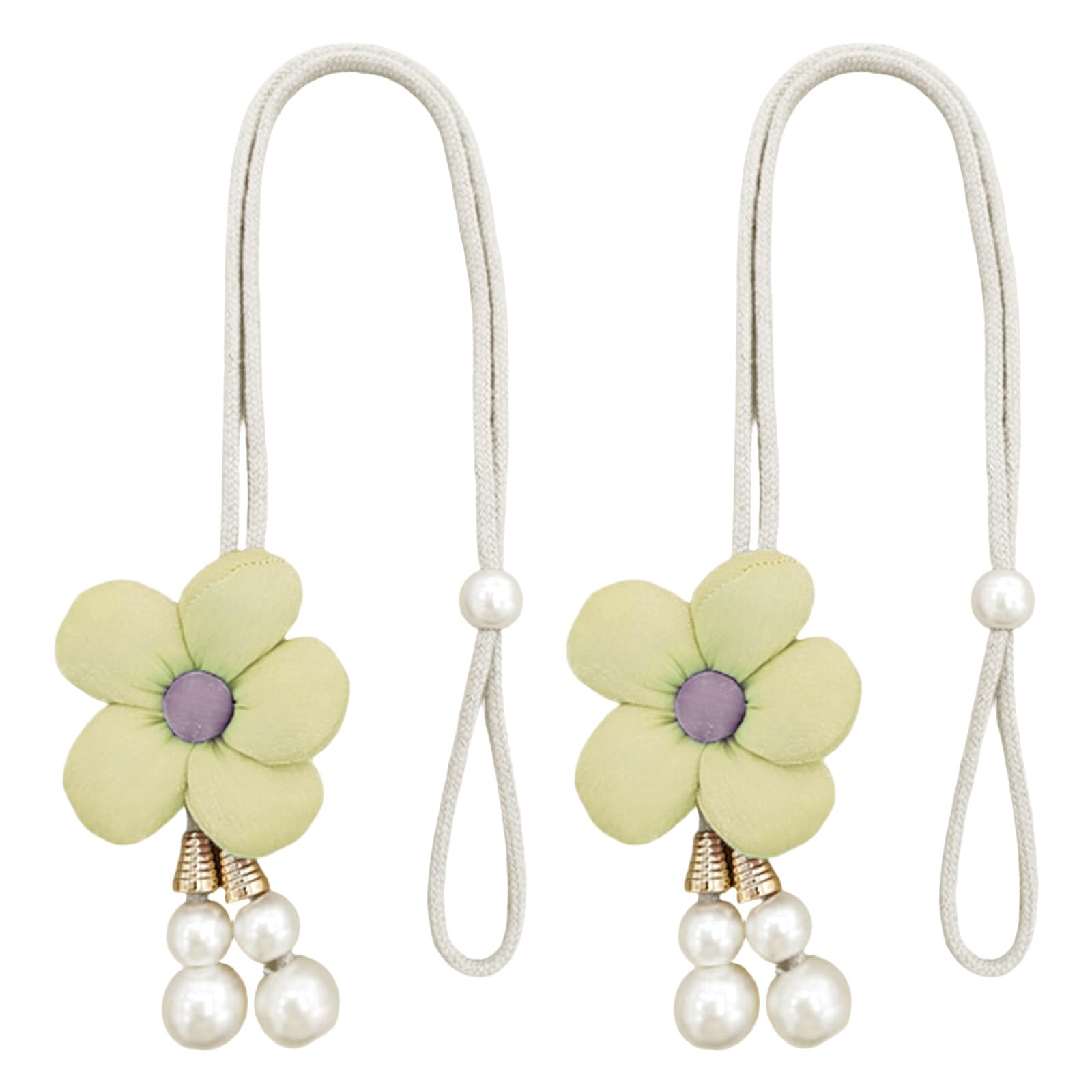 Xjdzineq Curtain Tiebacks Decorative Holdbacks Retro Flower Curtains Buckles Rope Drapery Holdbacks Home Decors Tieback
