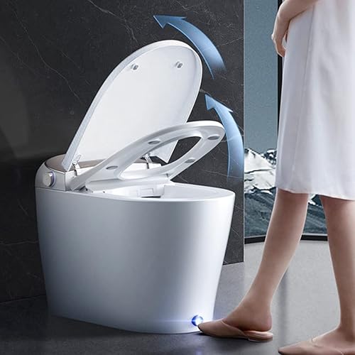 Miniatura 8 de EPLO Smart Toilet with Heated Seat,Off-seat Auto Flush,Foot Kick Flushing,Warm Water Wash,Night Light,LED Display,One Piece Toilet with bidet built
