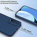 Pikkme Mi Redmi 9 Power Back Cover Soft Matte Liquid Silicone TPU | Camera Protection | Shockproof Slim Back Case for Mi Redmi 9 Power (Blue) gallery image