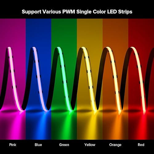 Miniatura 6 de BTF-LIGHTING 5050SMD FCOB COB atenuación RF remoto RC01RFB y C01RF Kit de controlador 4 zonas RF 2.4GHz Control remoto inalámbrico de grupo solo