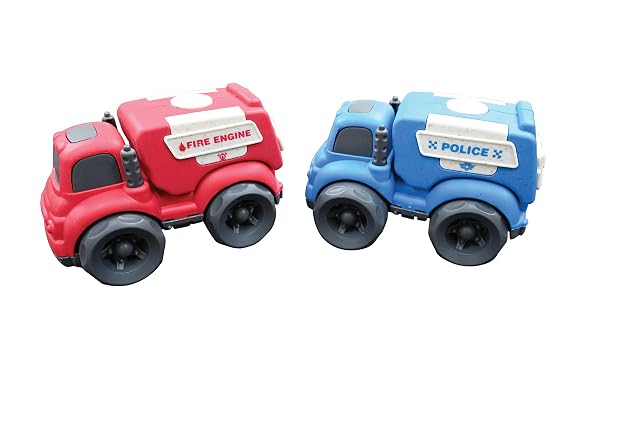 LEXIBOOK, Bio Toys, Conjunto de Coches de Juguete parcialmente Hechos de Fibras de Trigo