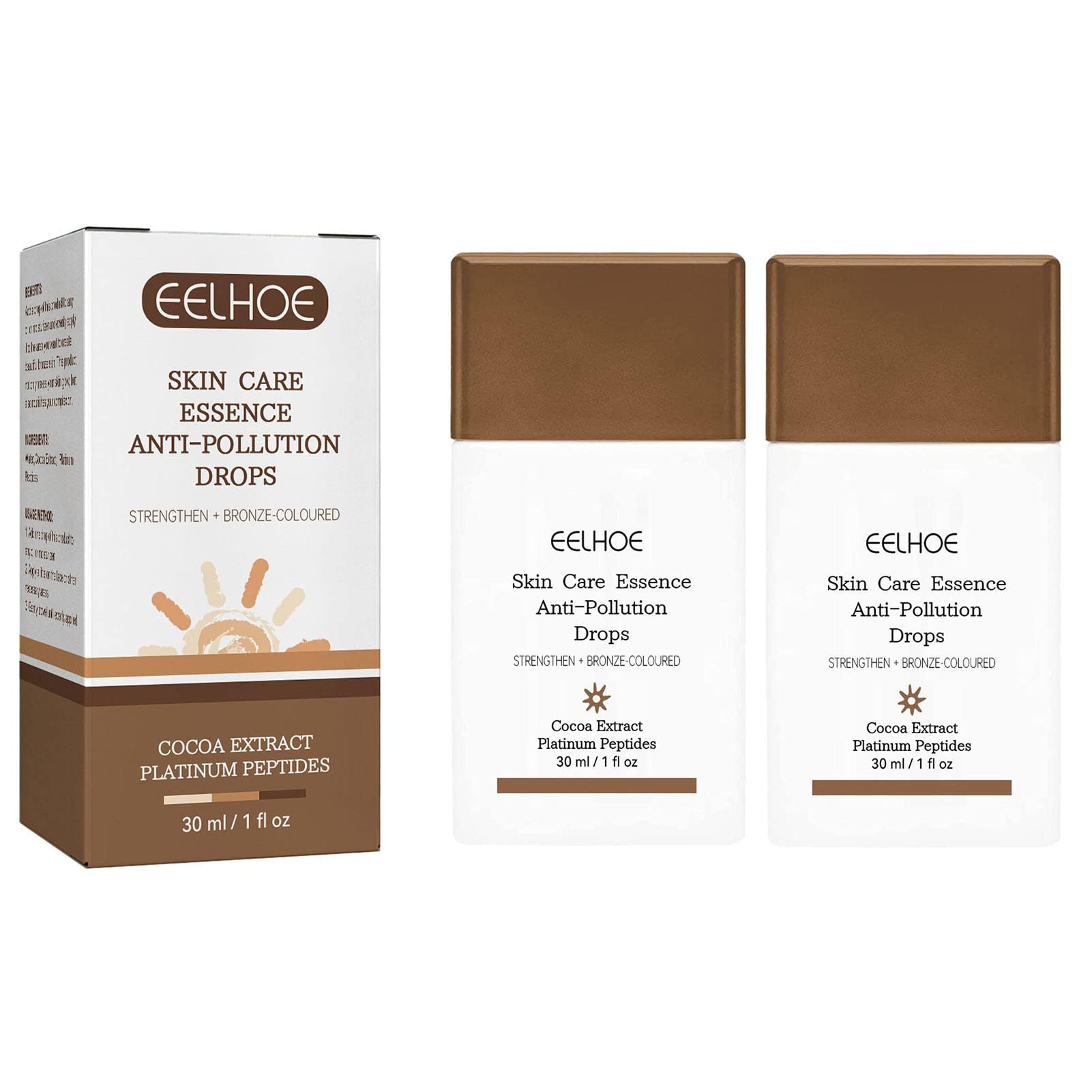 Bronzing Drops, Bronzer Tanning Essence, Anti-Pollution Sunshine Drops, Face Peptide Serums Liquid Bronzer Cream, Natural Facial And Body Tanning Drop, Hydrating Makeup For Radiant Glow