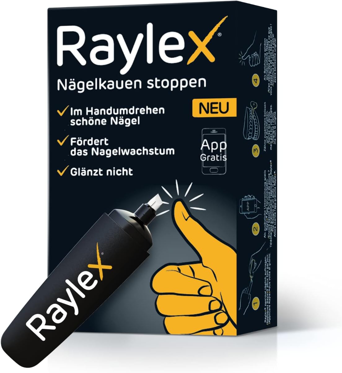 OYSTERSHELL Raylex Stop Nail Biting 3.5ml Bitter Citrus Taste Nail Treatment