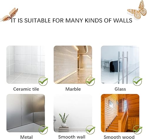 Miniatura 74 de SAOROPEB - Calcomanía 3D de mariposa que brilla en la oscuridad, 24 unidades, 3 tamaños, para decorar techo o pared, suministros de fiesta, 24