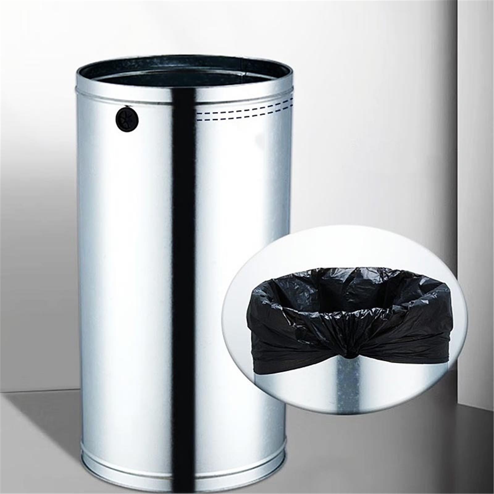 Cubo de basura y residuos para interiores de cocin Botes De Basura Bote for Hoteles Centros Comerciales bote de basura(Negro,Pequeño)