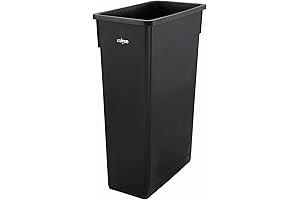 Slender Black 22-Gallon Trash Can